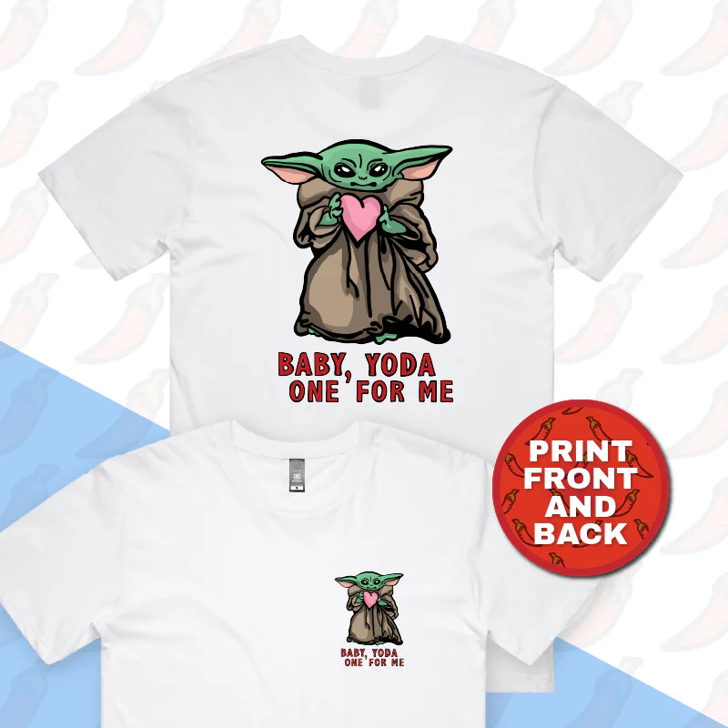 Baby Yoda Love 👽❤️ - Men's T Shirt - Image 5