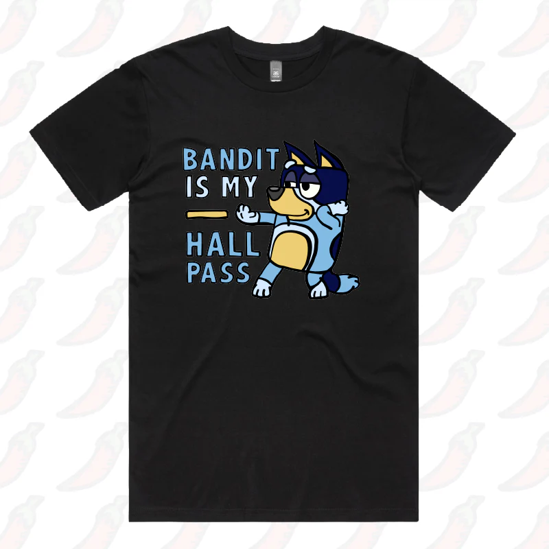 Bandit Hall Pass 🦴 - Men's T Shirt - Image 3