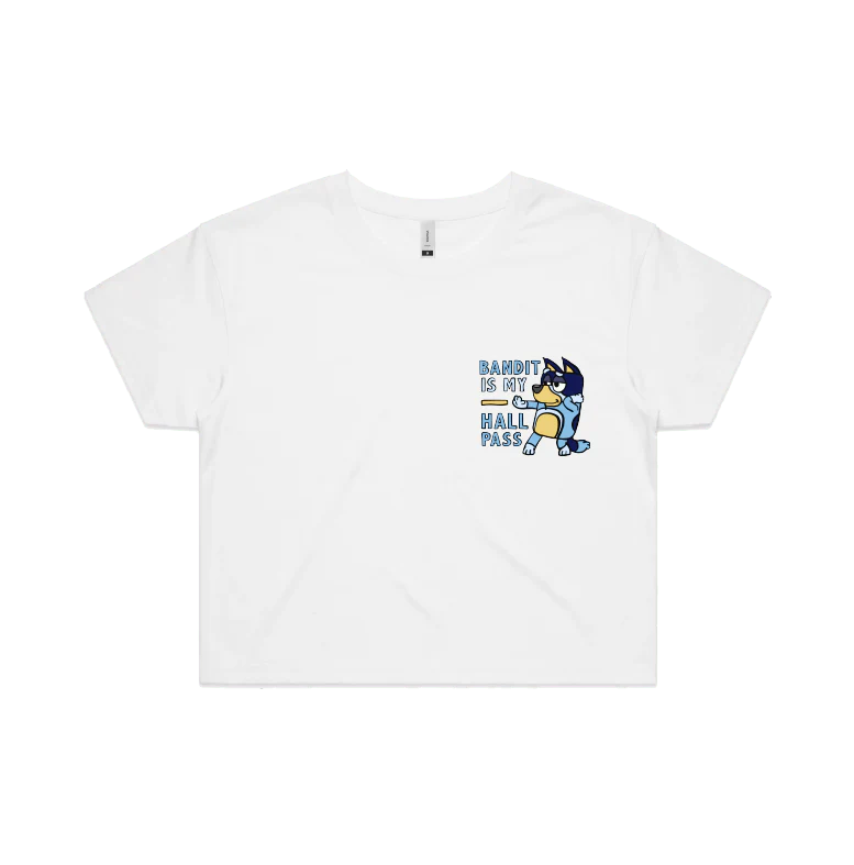 Bandit Hall Pass 🦴 - Women's Crop Top - Image 3