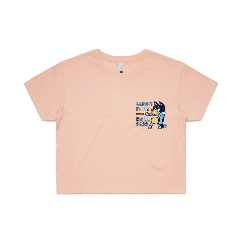 Bandit Hall Pass 🦴 - Women's Crop Top - Image 5