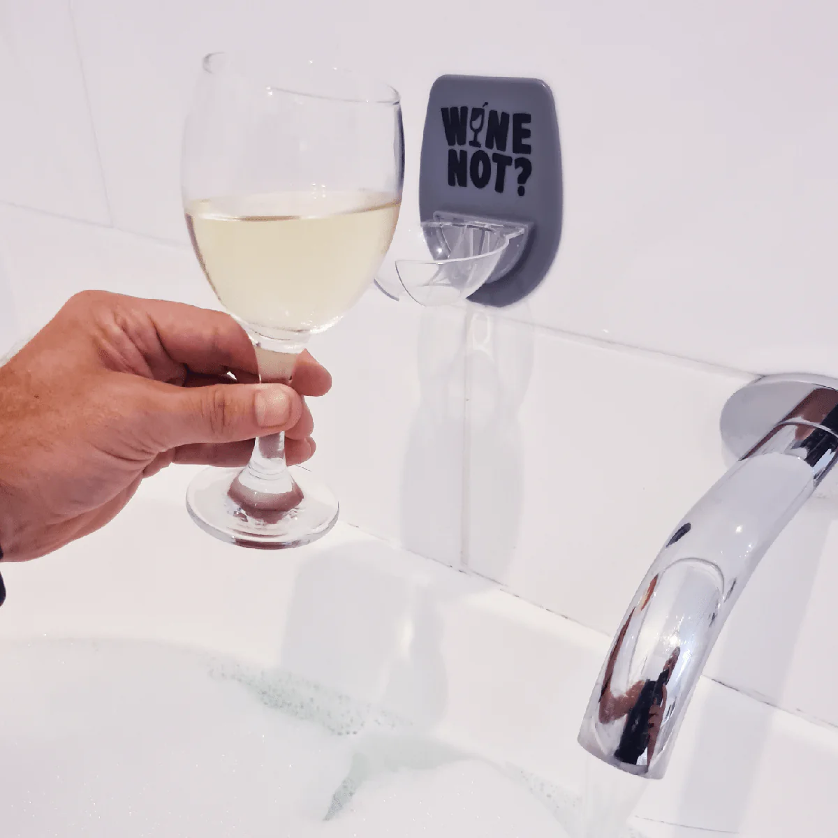 Bath Wine 🛀 - Stick On Wine Holder - Image 3