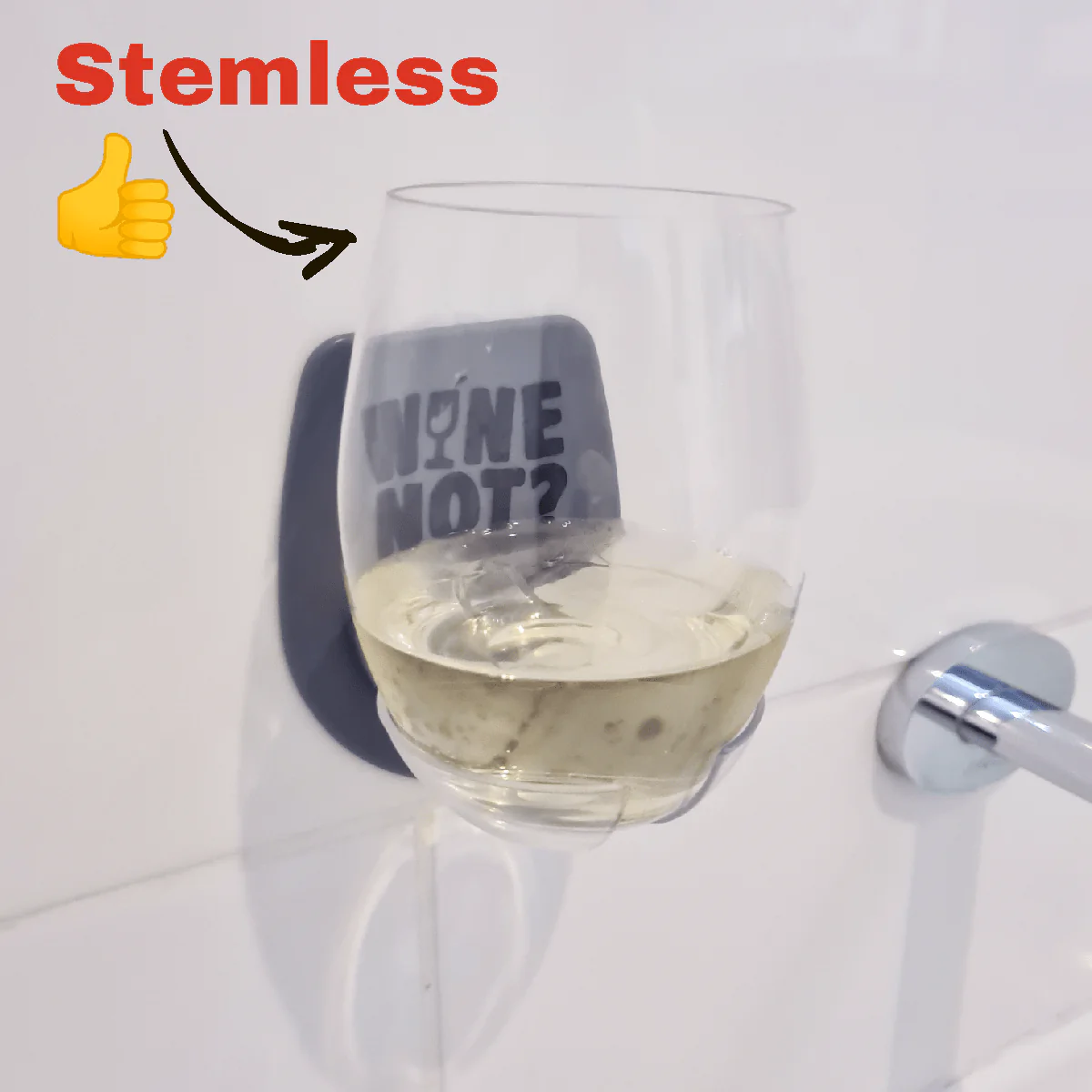 Bath Wine 🛀 - Stick On Wine Holder - Image 6