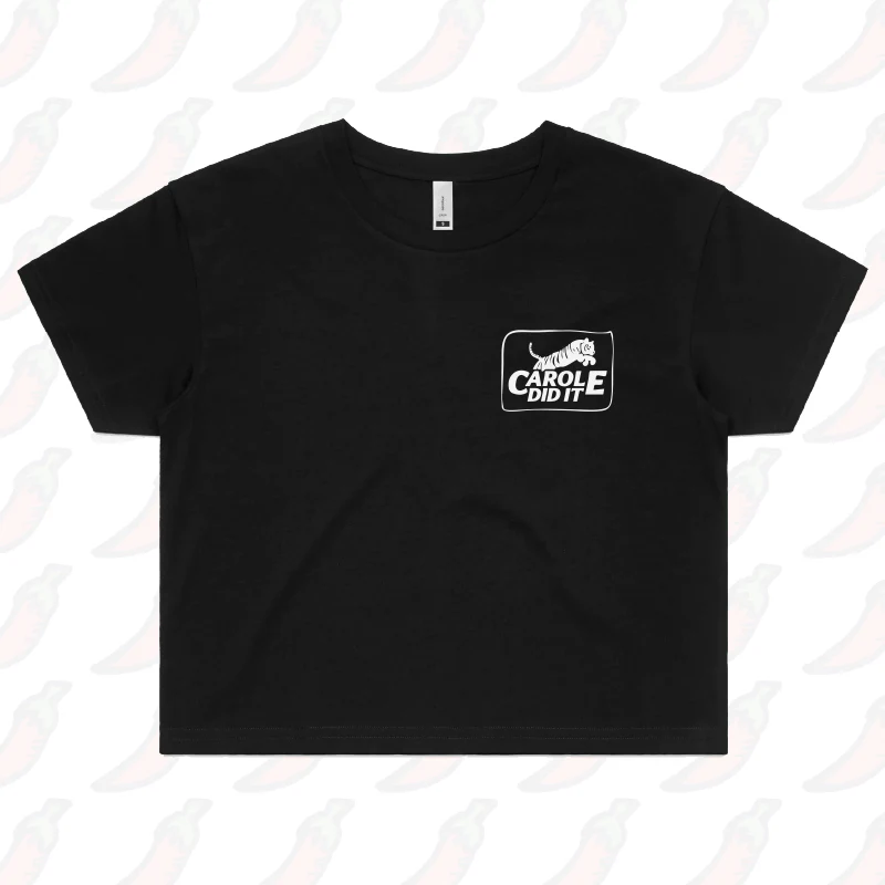 Carole Did It 🥩 - Women's Crop Top - Image 3