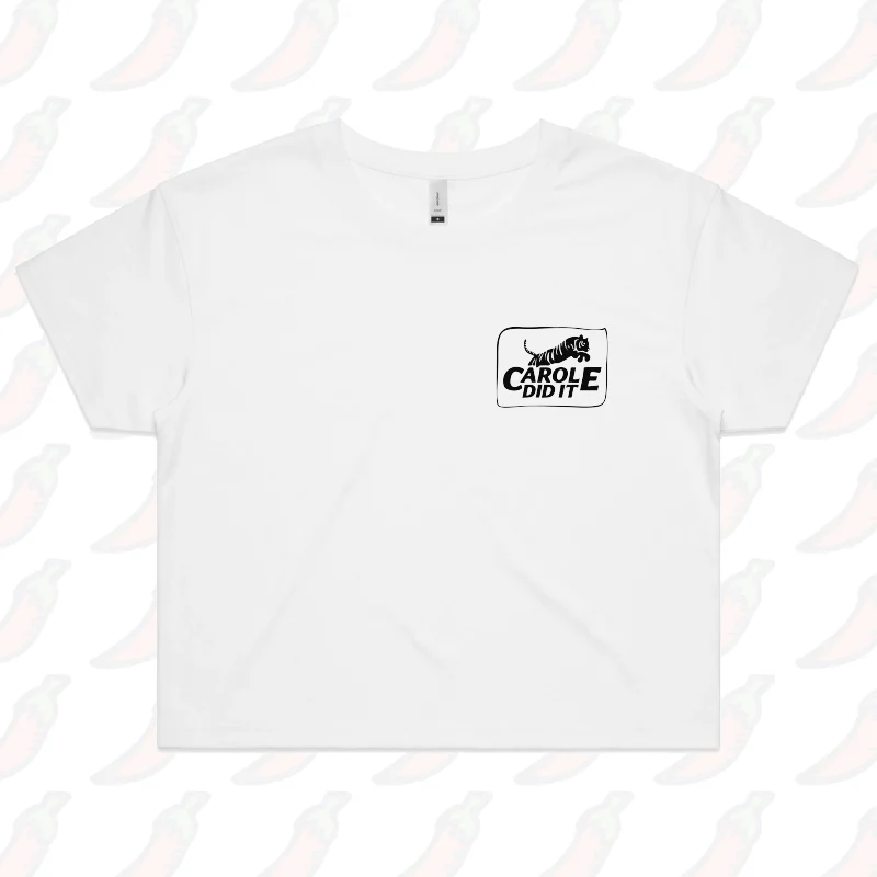 Carole Did It 🥩 - Women's Crop Top - Image 5