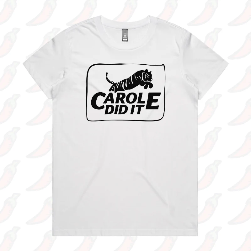 Carole Did It 🥩 - Women's T Shirt - Image 3