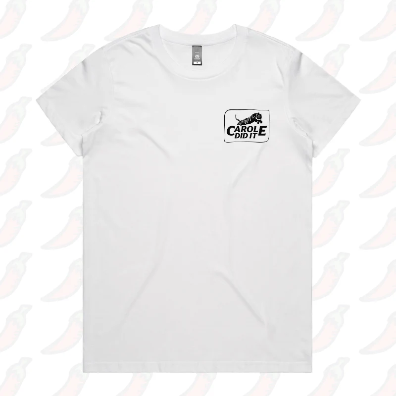 Carole Did It 🥩 - Women's T Shirt - Image 4