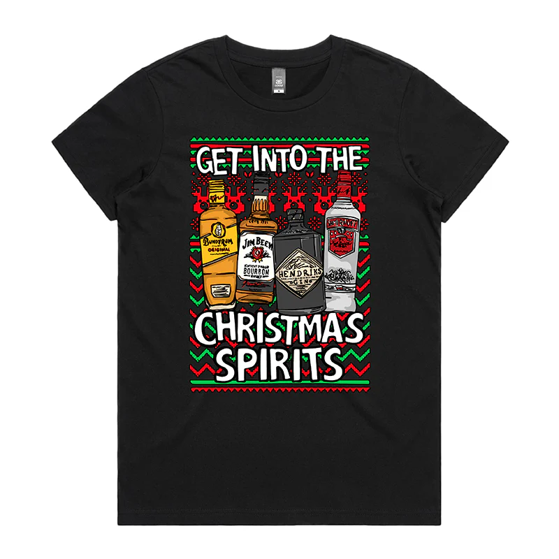 Christmas Spirits 🥃 - Women's T Shirt - Image 3