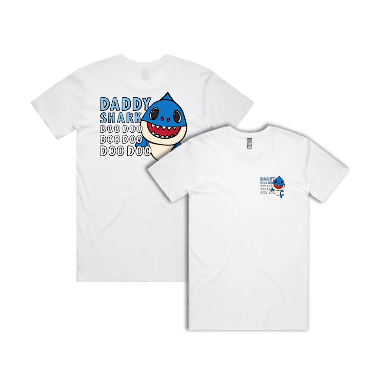 Daddy Shark 🦈 - Men's T Shirt - Image 13