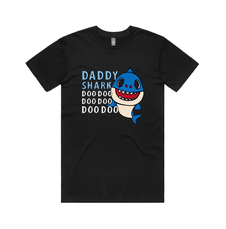 Daddy Shark 🦈 - Men's T Shirt - Image 3