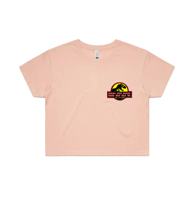 Jurassic Park Theme 🦕 - Women's Crop Top - Image 5