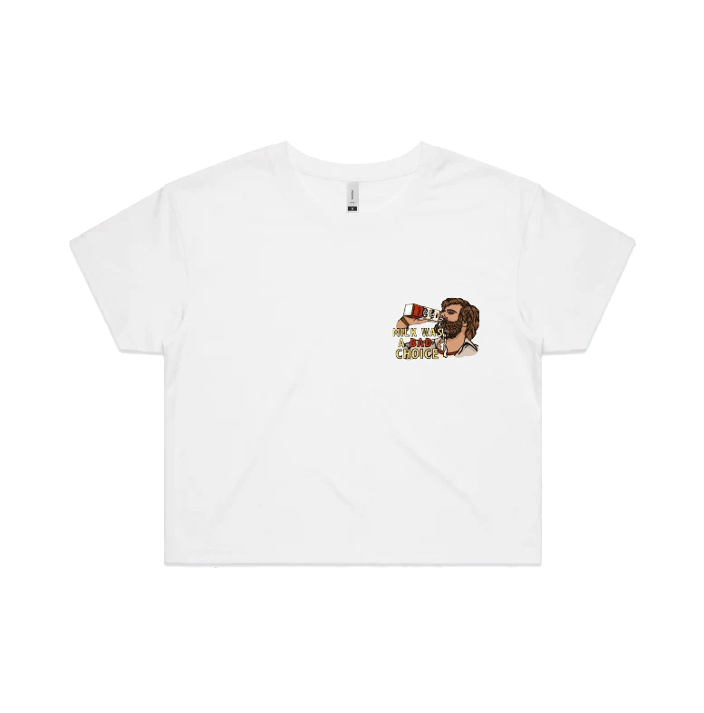 Milk Was A Bad Choice ๐ฅ - Women's Crop Top - Image 4