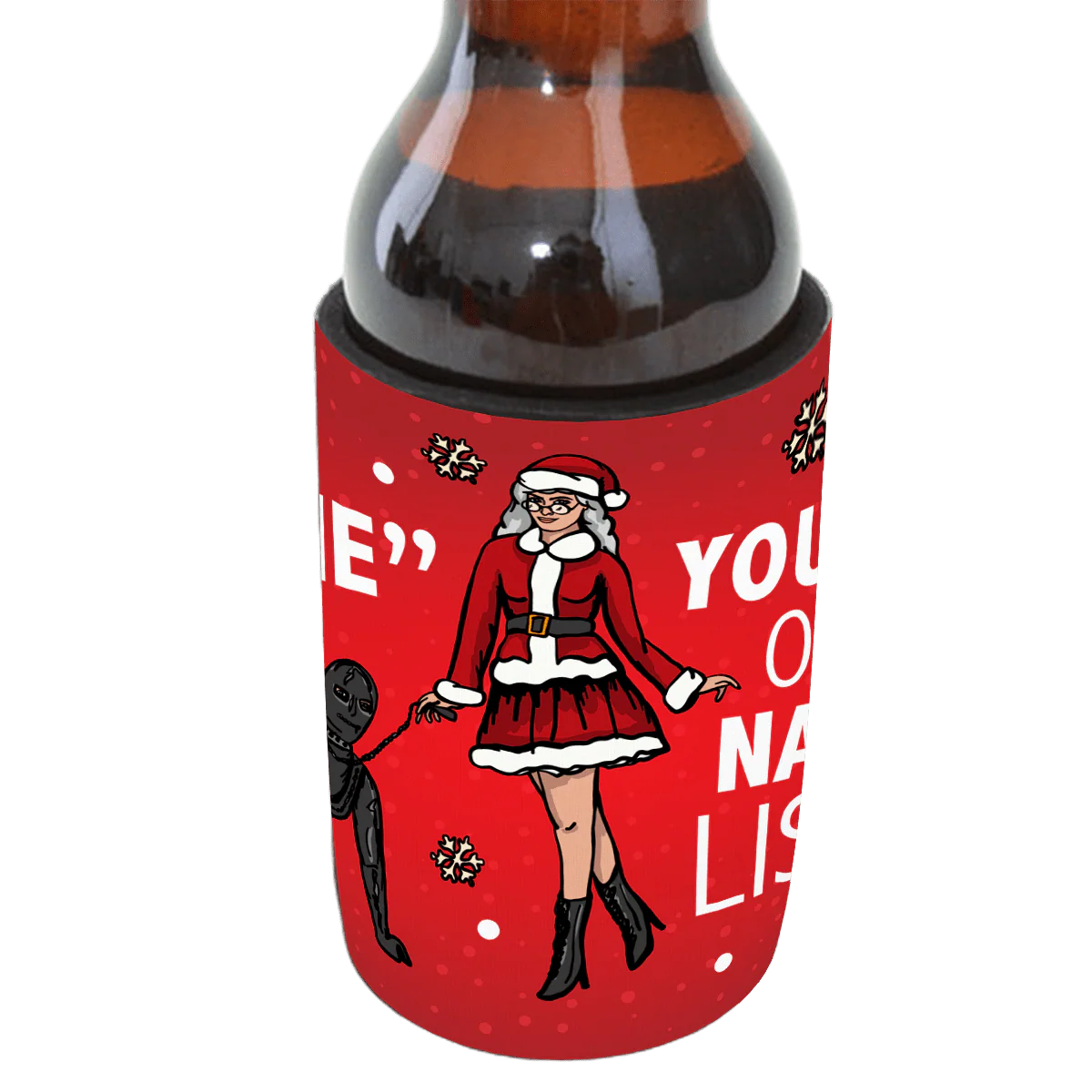 Mrs Claus Naughty List ๐คถ - Personalised Stubby Holder - Image 3