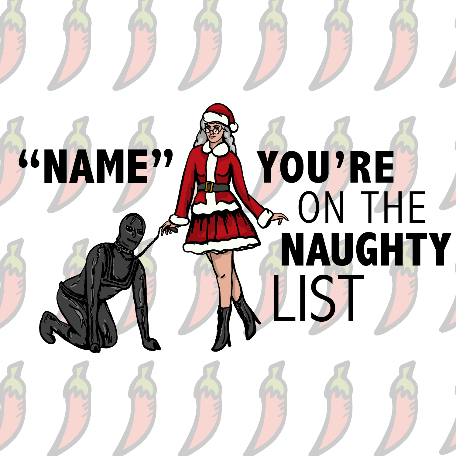 Mrs Claus Naughty List ๐คถ - Personalised Stubby Holder - Image 5