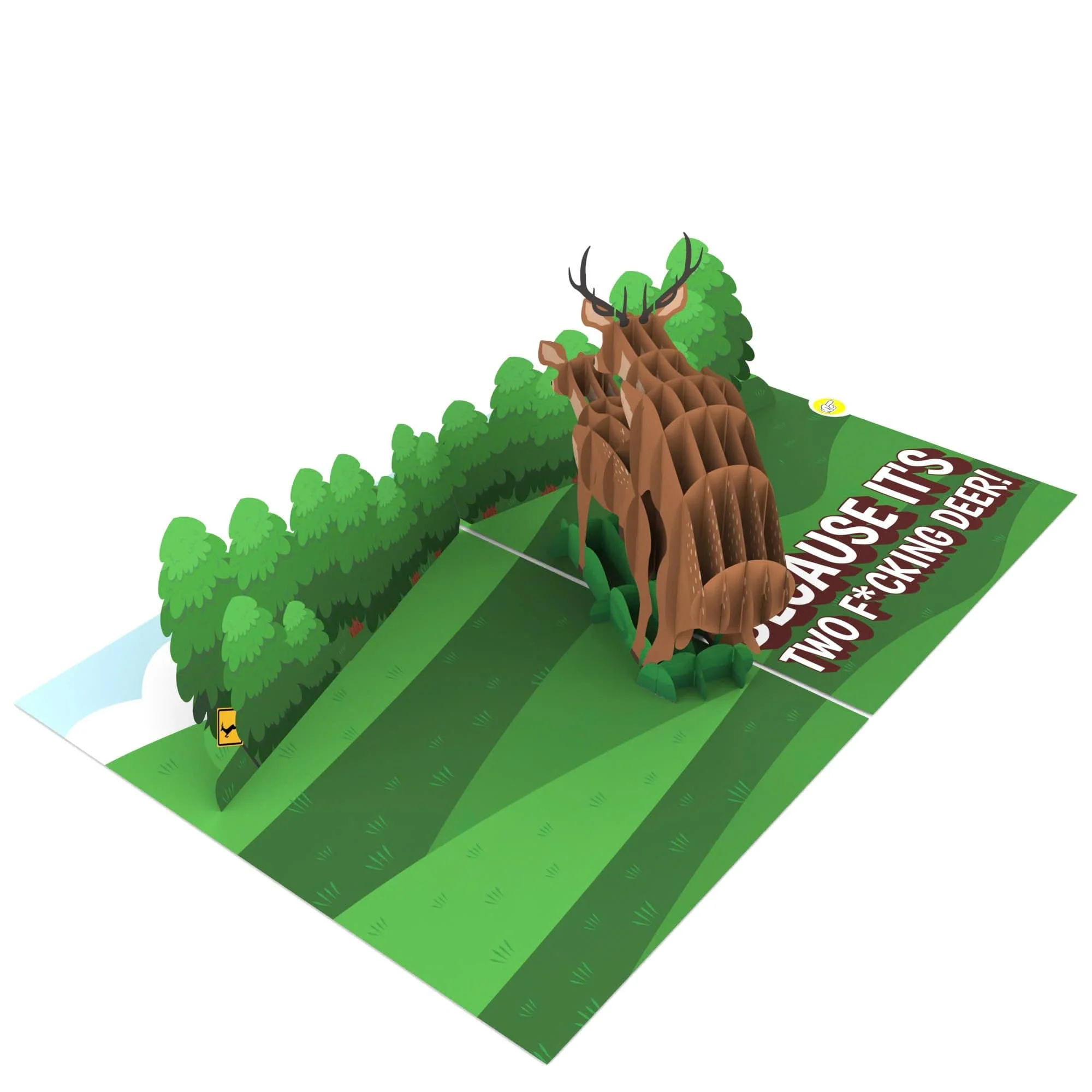 Two F*cking Deer 🫎 - 3D Inappropriate Greeting Card - Image 3