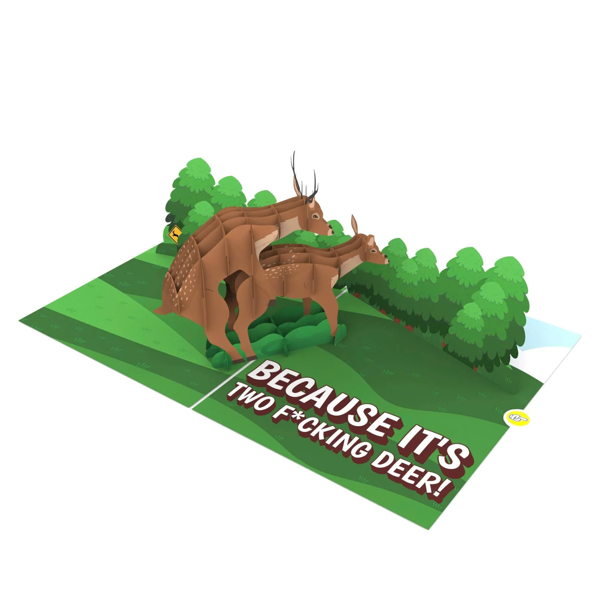 Two F*cking Deer 🫎 - 3D Inappropriate Greeting Card - Image 8