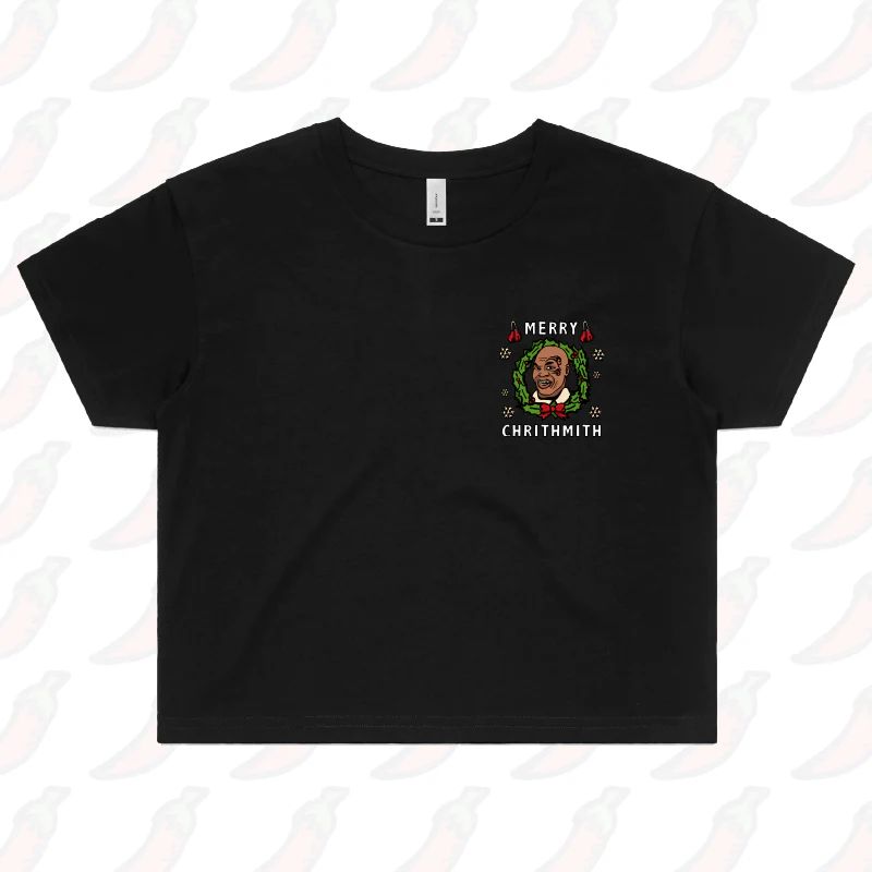 Tyson Christmas 🥊 - Women's Crop Top - Image 5